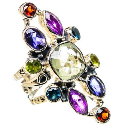 Green Amethyst Rings handcrafted by Ana Silver Co - RING134483 - Photo 2