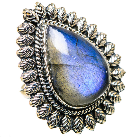 Labradorite Rings handcrafted by Ana Silver Co - RING134487 - Photo 2