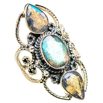 Labradorite Rings handcrafted by Ana Silver Co - RING134488 - Photo 2