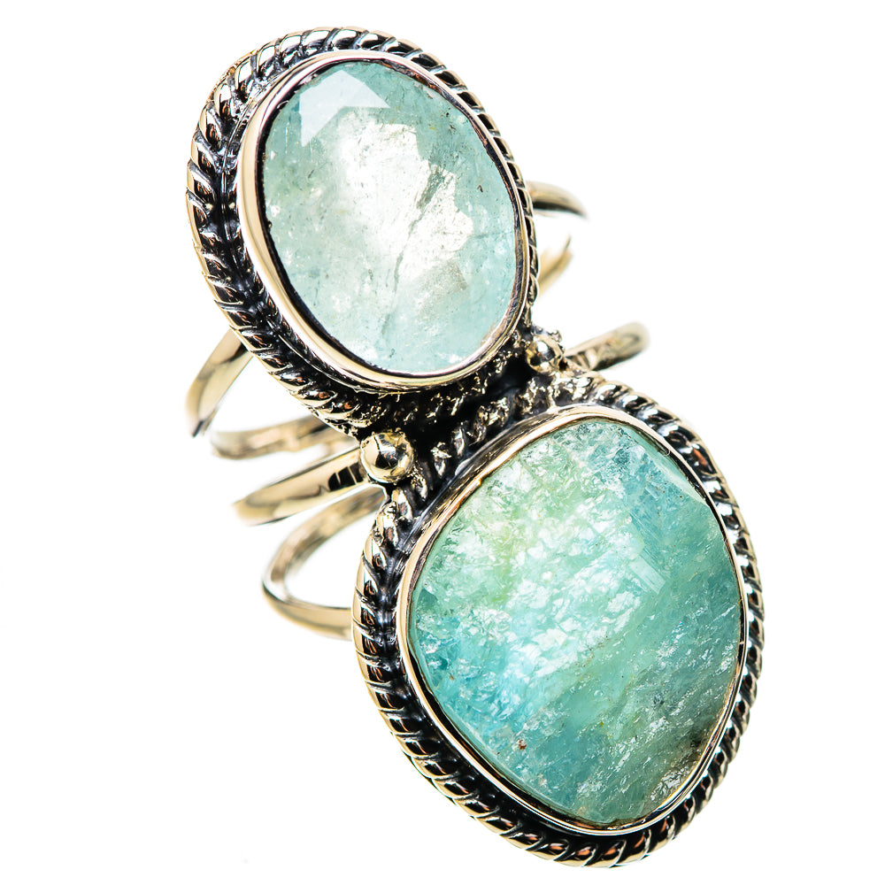 Aquamarine Rings handcrafted by Ana Silver Co - RING134489 - Photo 2