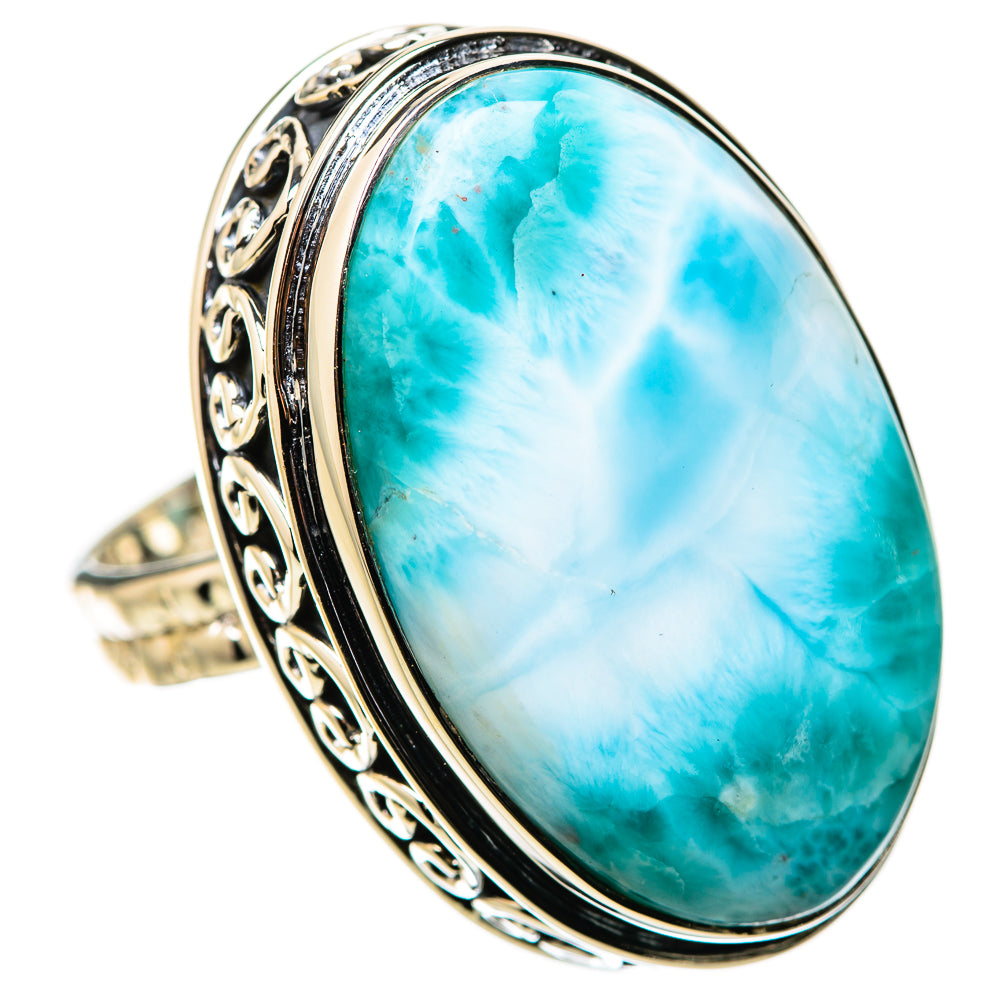 Larimar Rings handcrafted by Ana Silver Co - RING134490 - Photo 2