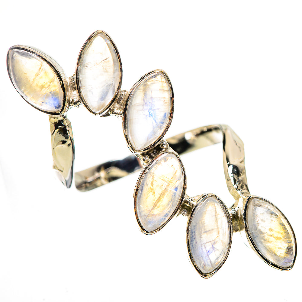 Rainbow Moonstone Rings handcrafted by Ana Silver Co - RING134499 - Photo 2