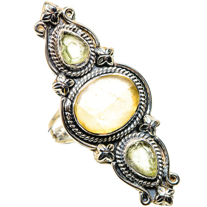Libyan Desert Glass Rings handcrafted by Ana Silver Co - RING134500 - Photo 2