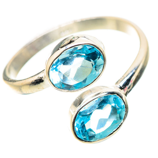 Blue Topaz Rings handcrafted by Ana Silver Co - RING134568_SIZE-7 - Photo 2