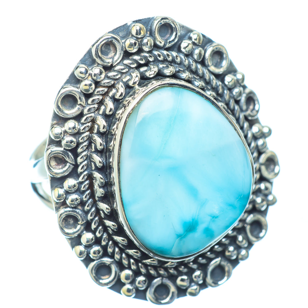 Larimar Rings handcrafted by Ana Silver Co - RING13589