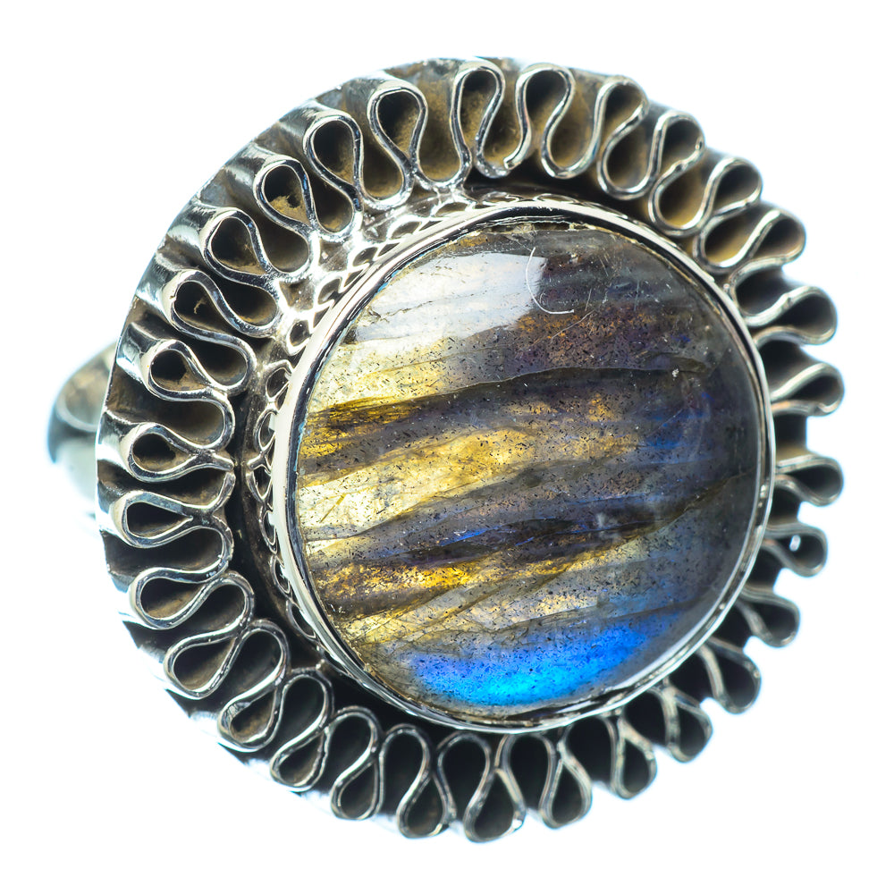 Labradorite Rings handcrafted by Ana Silver Co - RING13678