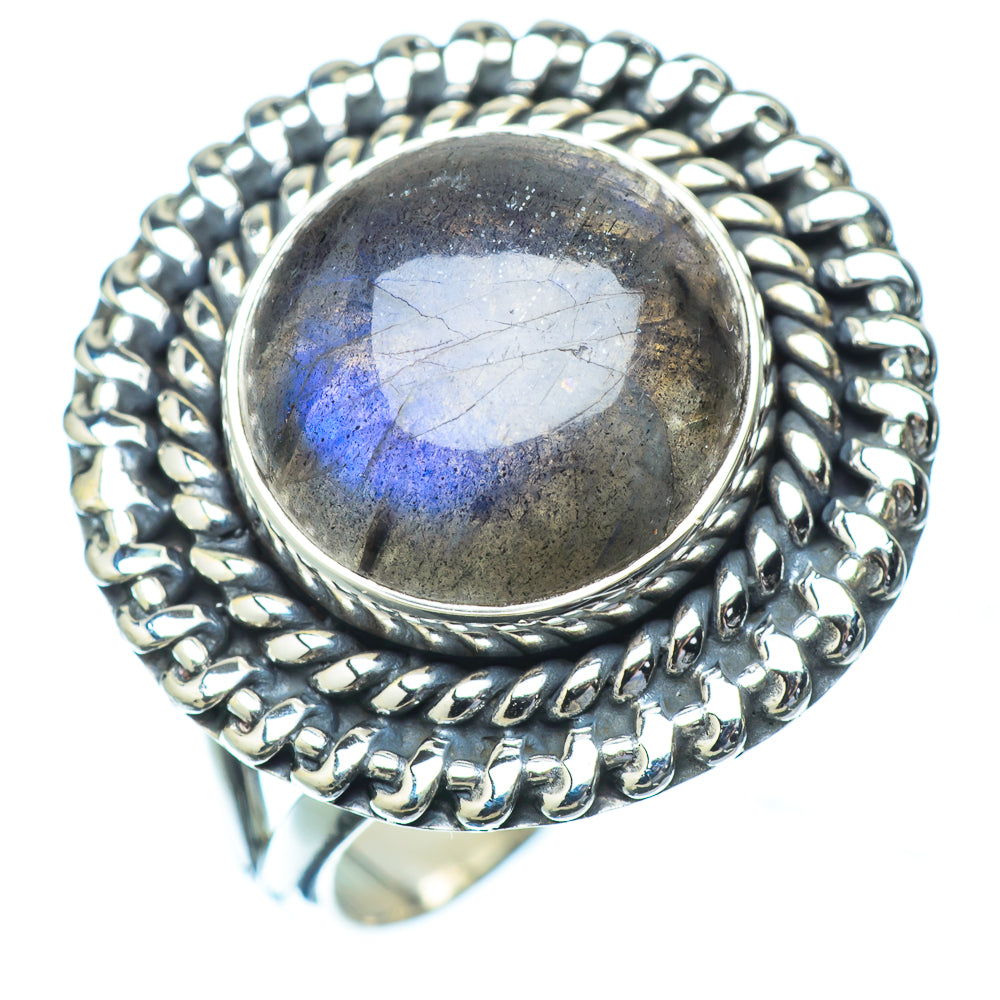 Labradorite Rings handcrafted by Ana Silver Co - RING13731