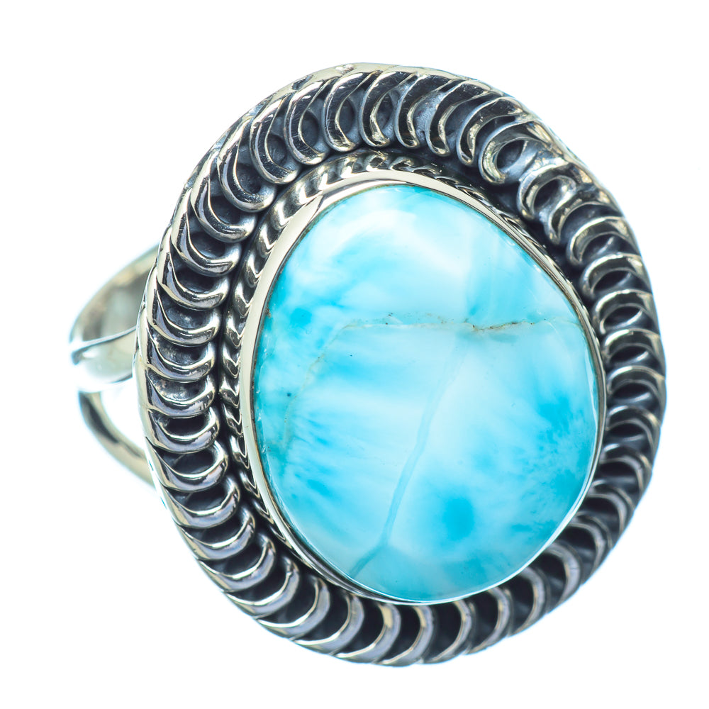 Larimar Rings handcrafted by Ana Silver Co - RING13788