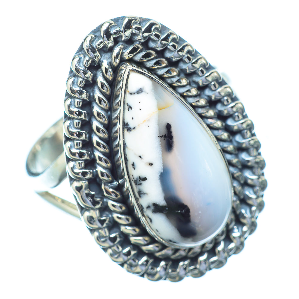 Dendritic Opal Rings handcrafted by Ana Silver Co - RING13818