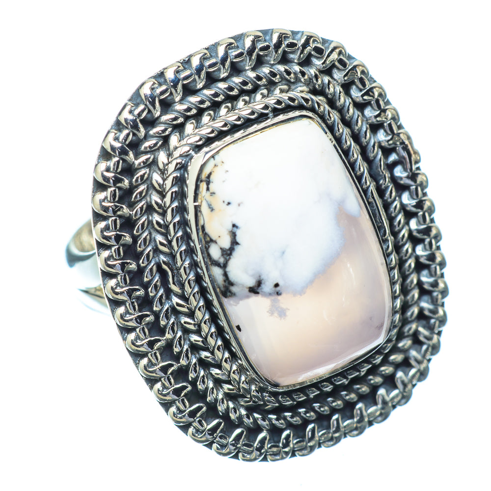 Dendritic Opal Rings handcrafted by Ana Silver Co - RING13841