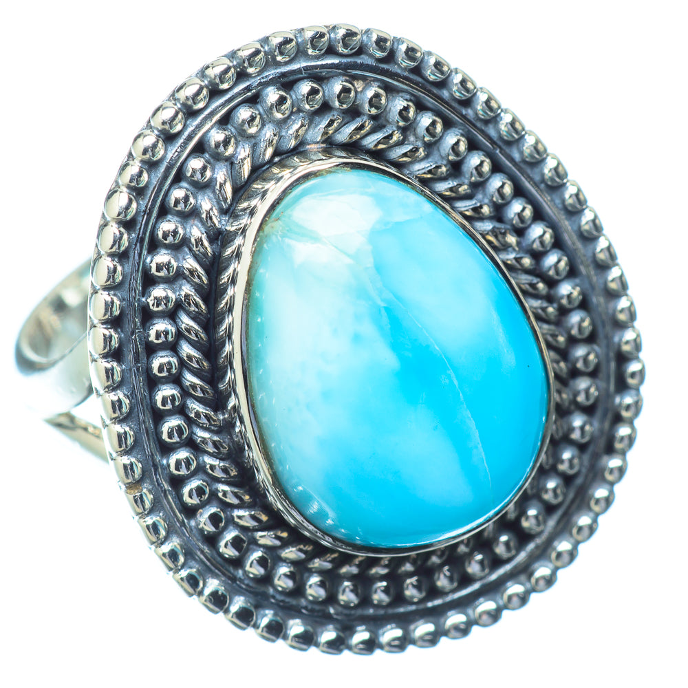 Larimar Rings handcrafted by Ana Silver Co - RING13866
