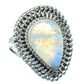 Rainbow Moonstone Rings handcrafted by Ana Silver Co - RING13901