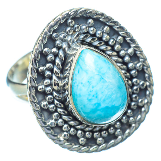Larimar Rings handcrafted by Ana Silver Co - RING13943