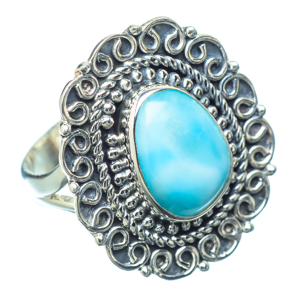 Larimar Rings handcrafted by Ana Silver Co - RING13965