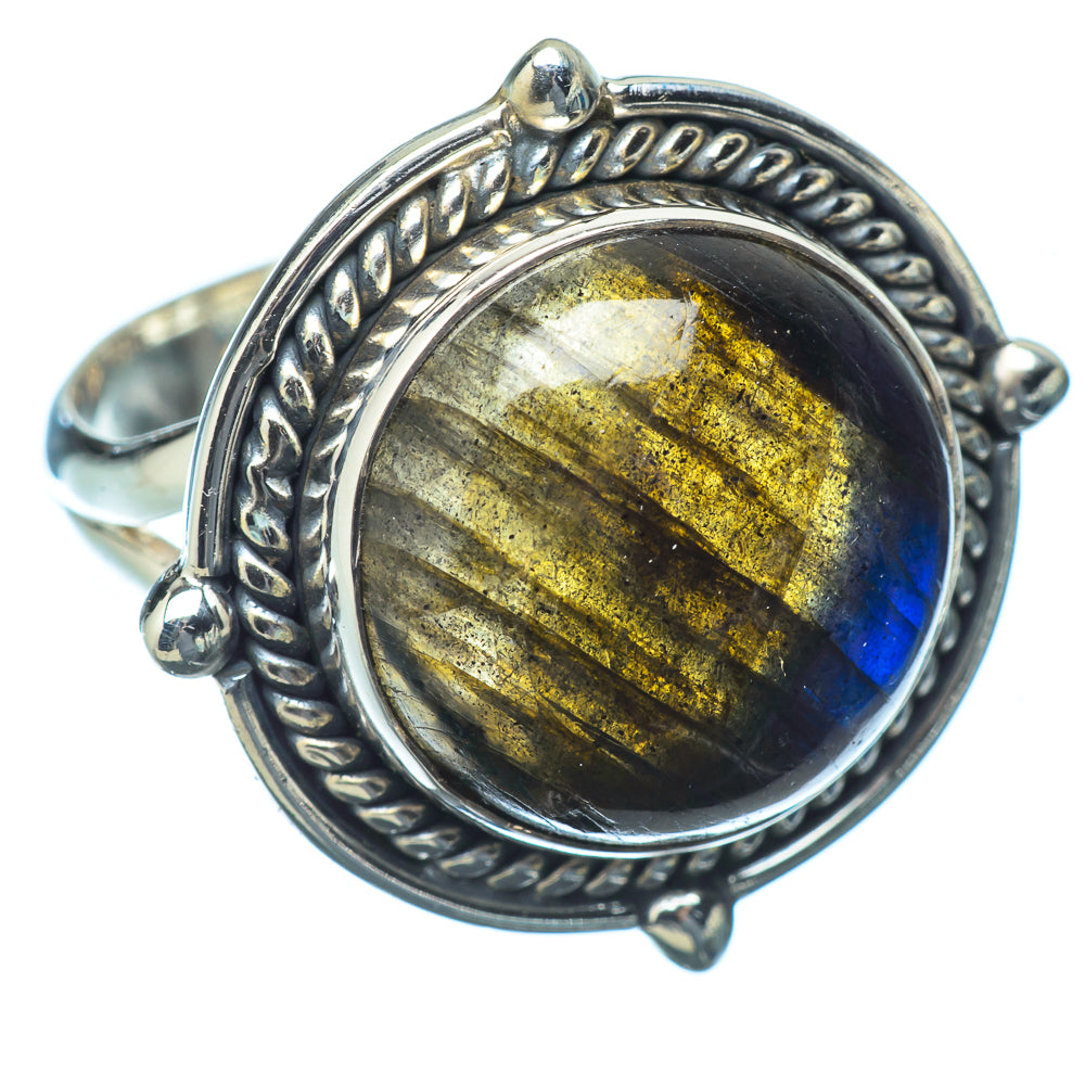 Labradorite Rings handcrafted by Ana Silver Co - RING14215