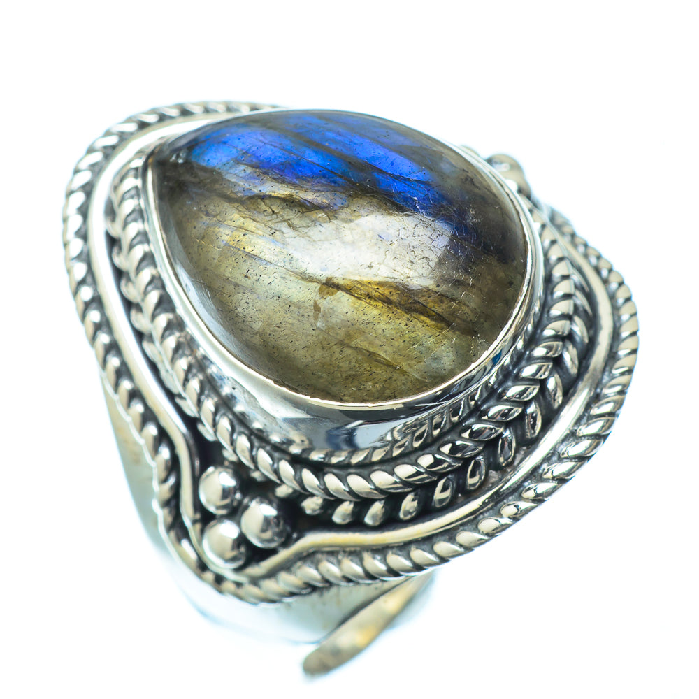 Labradorite Rings handcrafted by Ana Silver Co - RING14219