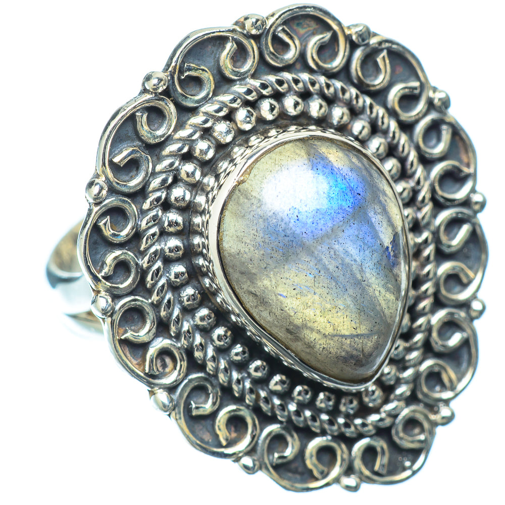 Labradorite Rings handcrafted by Ana Silver Co - RING14247