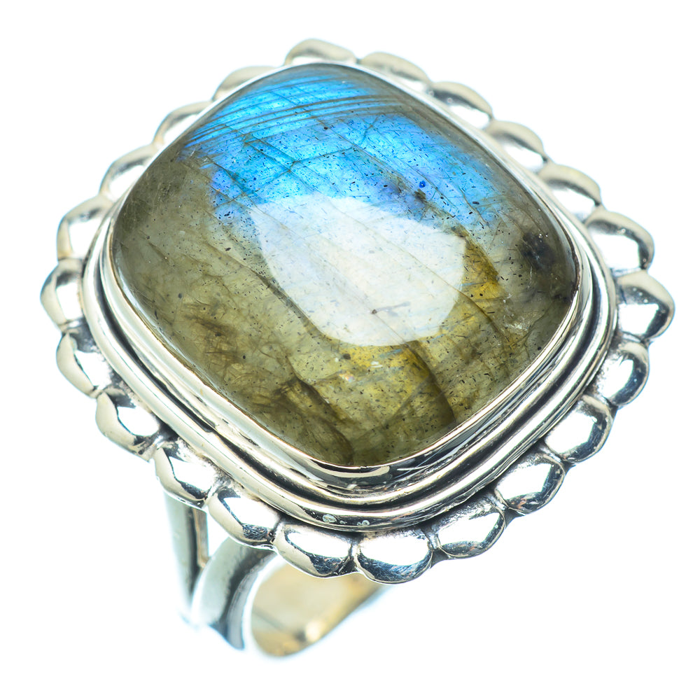 Labradorite Rings handcrafted by Ana Silver Co - RING14252