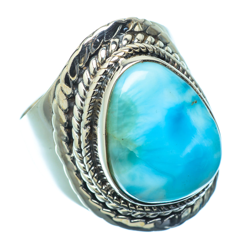 Larimar Rings handcrafted by Ana Silver Co - RING14254