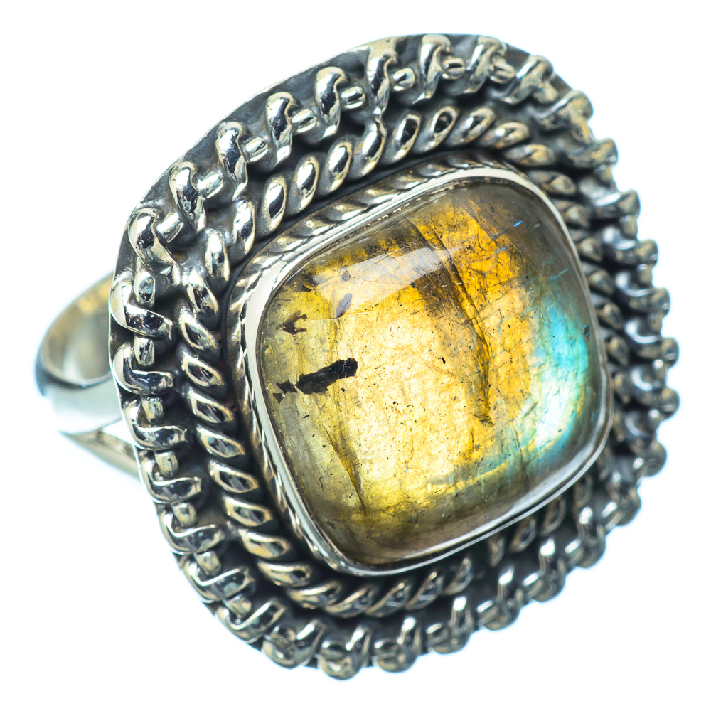 Labradorite Rings handcrafted by Ana Silver Co - RING14281