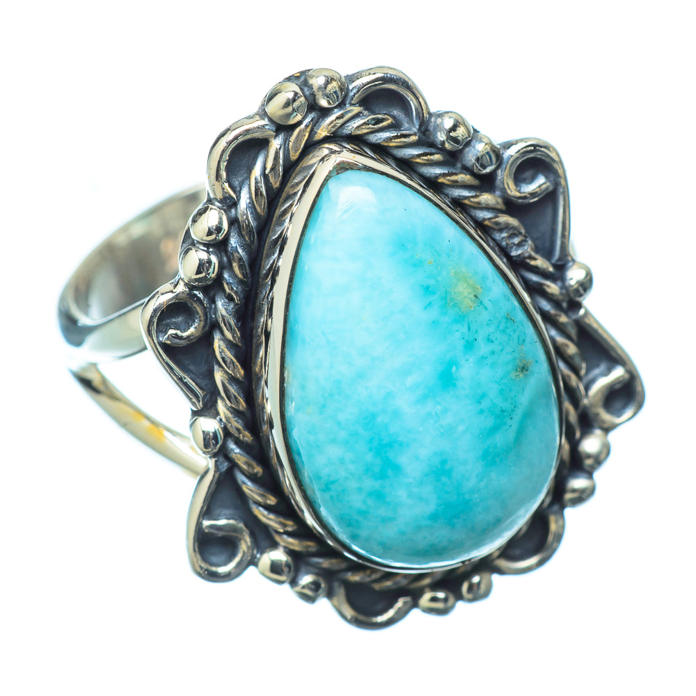 Larimar Rings handcrafted by Ana Silver Co - RING14316
