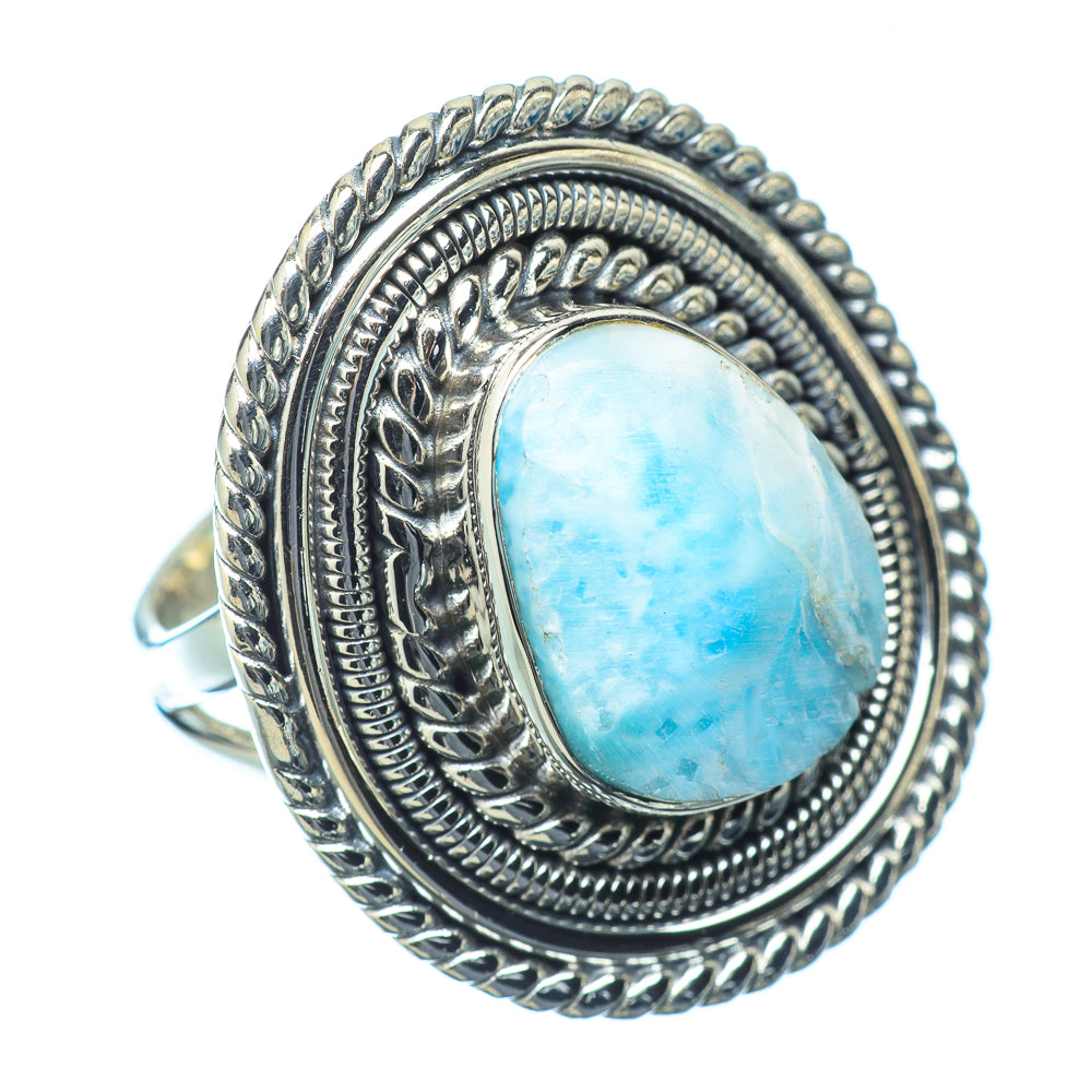 Larimar Rings handcrafted by Ana Silver Co - RING14342