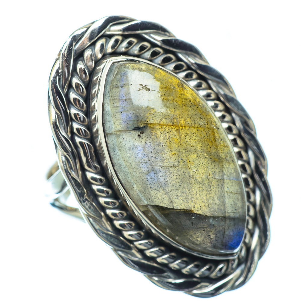 Labradorite Rings handcrafted by Ana Silver Co - RING14392