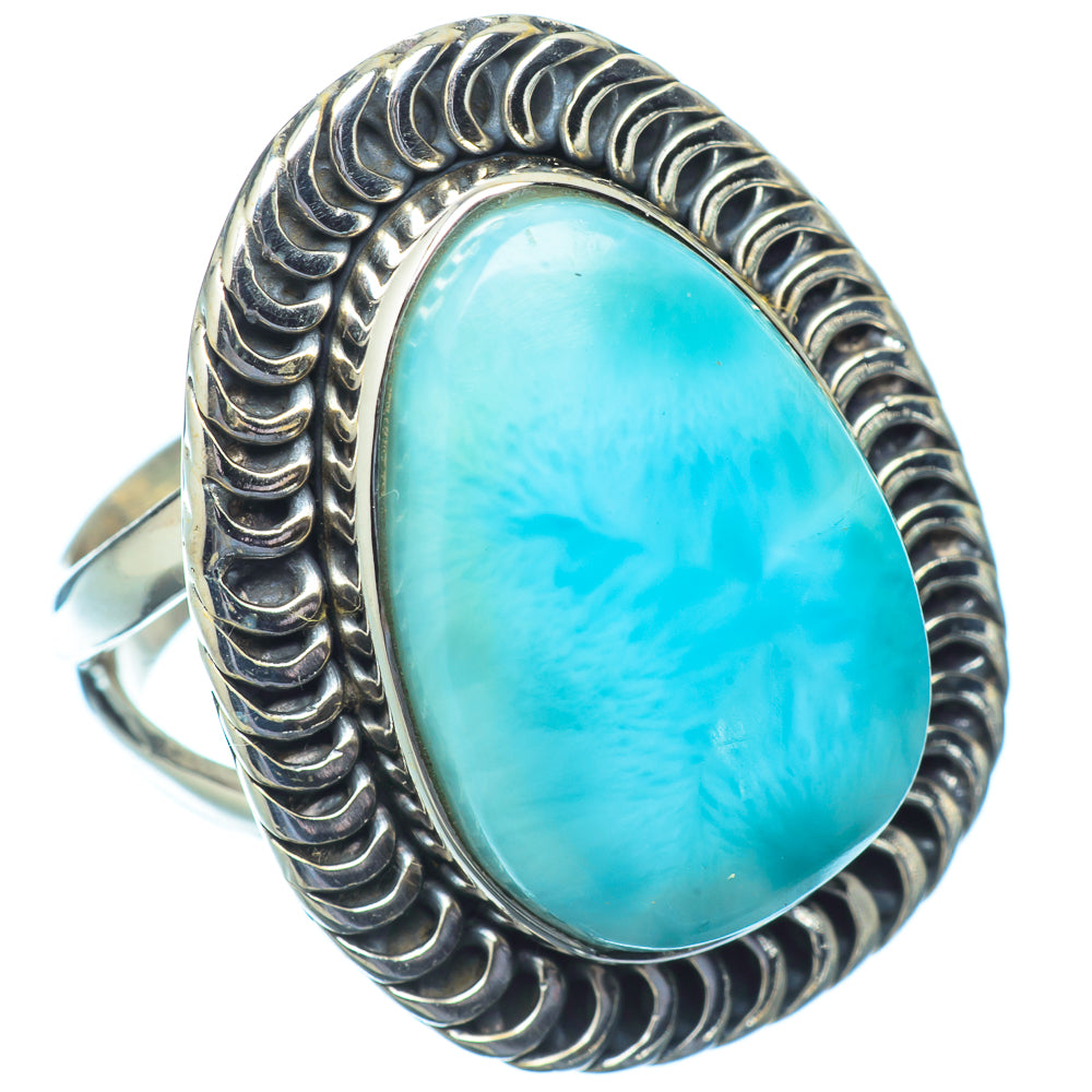 Larimar Rings handcrafted by Ana Silver Co - RING14524