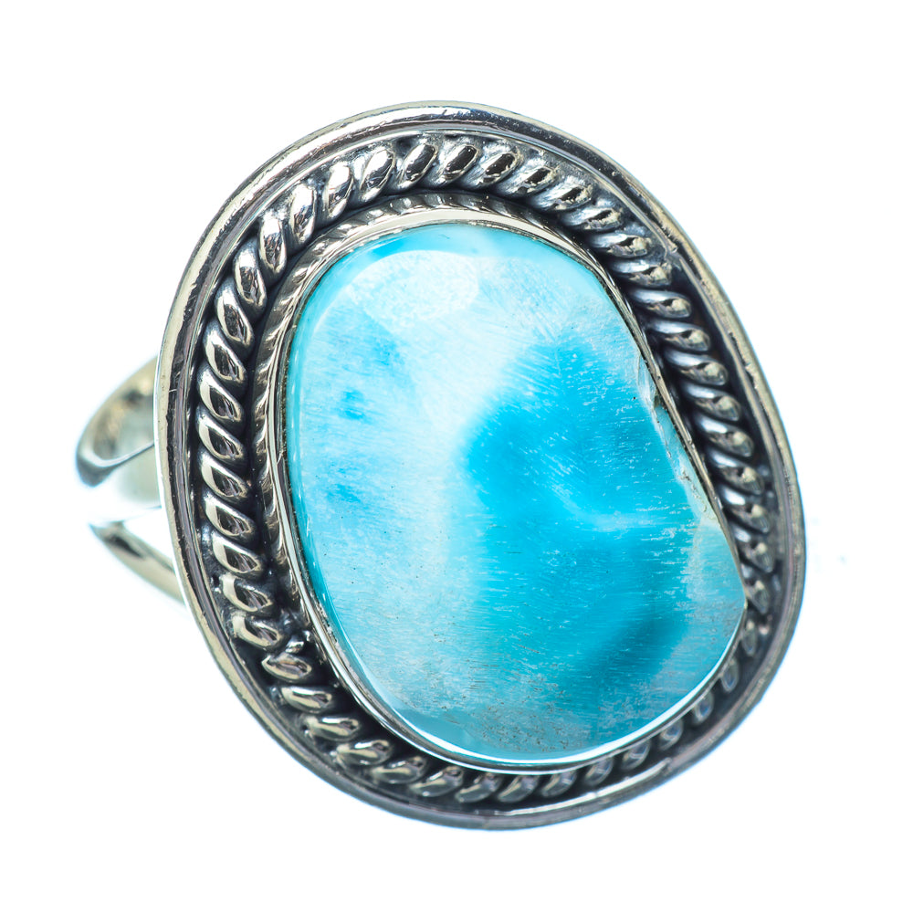 Larimar Rings handcrafted by Ana Silver Co - RING14594
