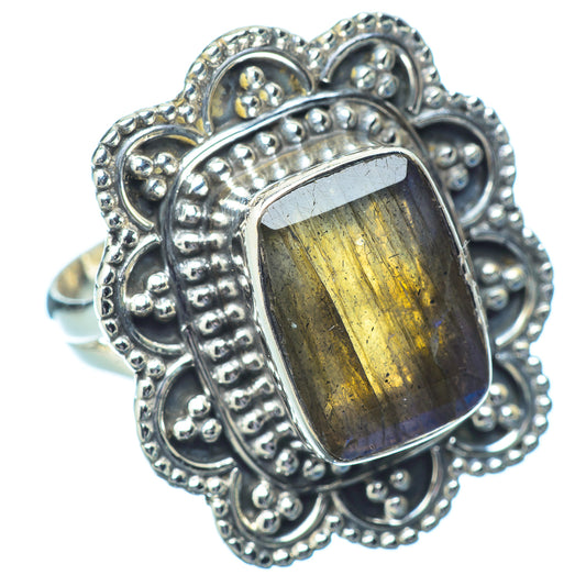 Labradorite Rings handcrafted by Ana Silver Co - RING14781