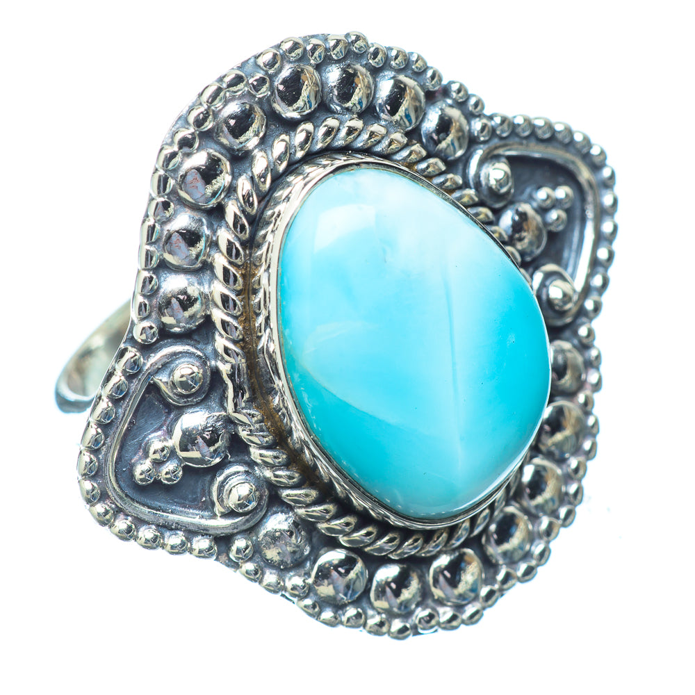 Larimar Rings handcrafted by Ana Silver Co - RING14783