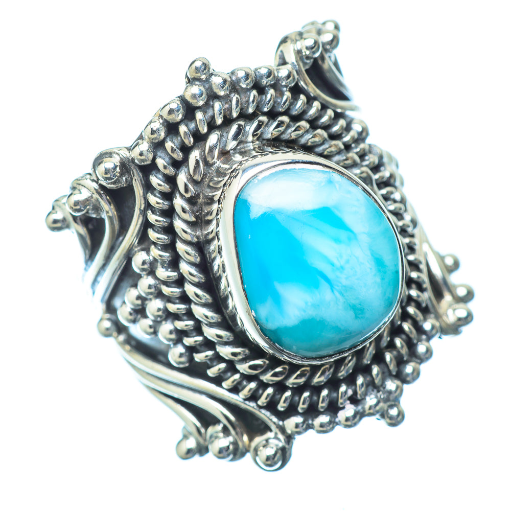Larimar Rings handcrafted by Ana Silver Co - RING14787