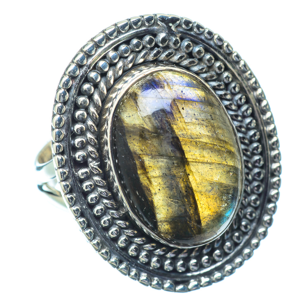 Labradorite Rings handcrafted by Ana Silver Co - RING14869