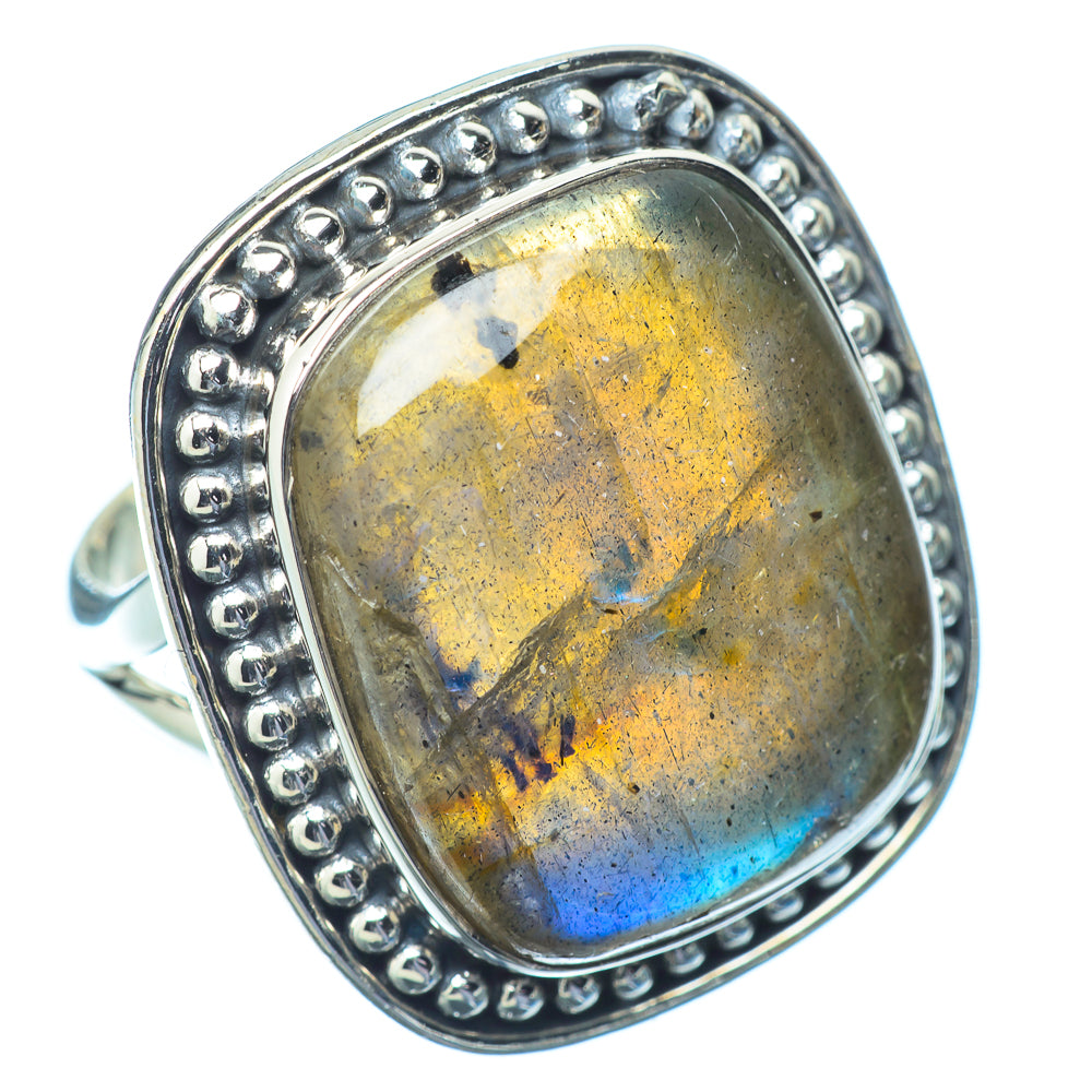 Labradorite Rings handcrafted by Ana Silver Co - RING14896