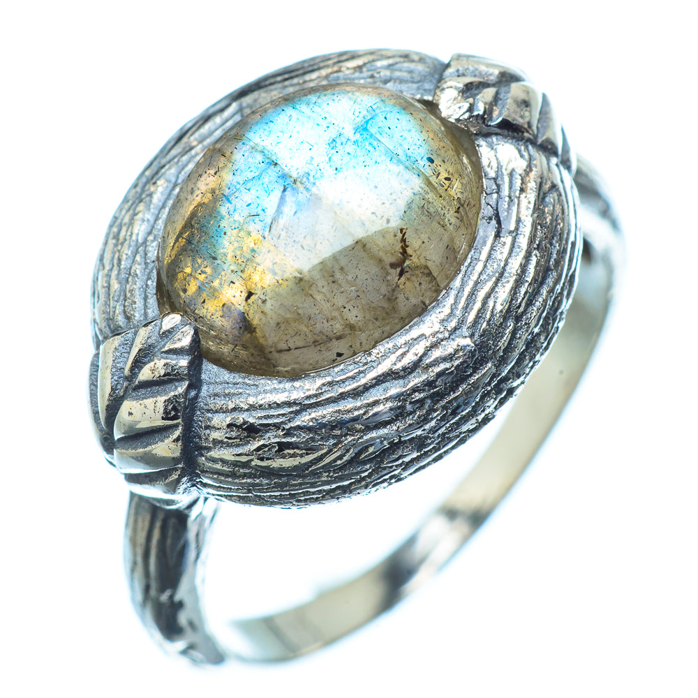 Labradorite Rings handcrafted by Ana Silver Co - RING16516