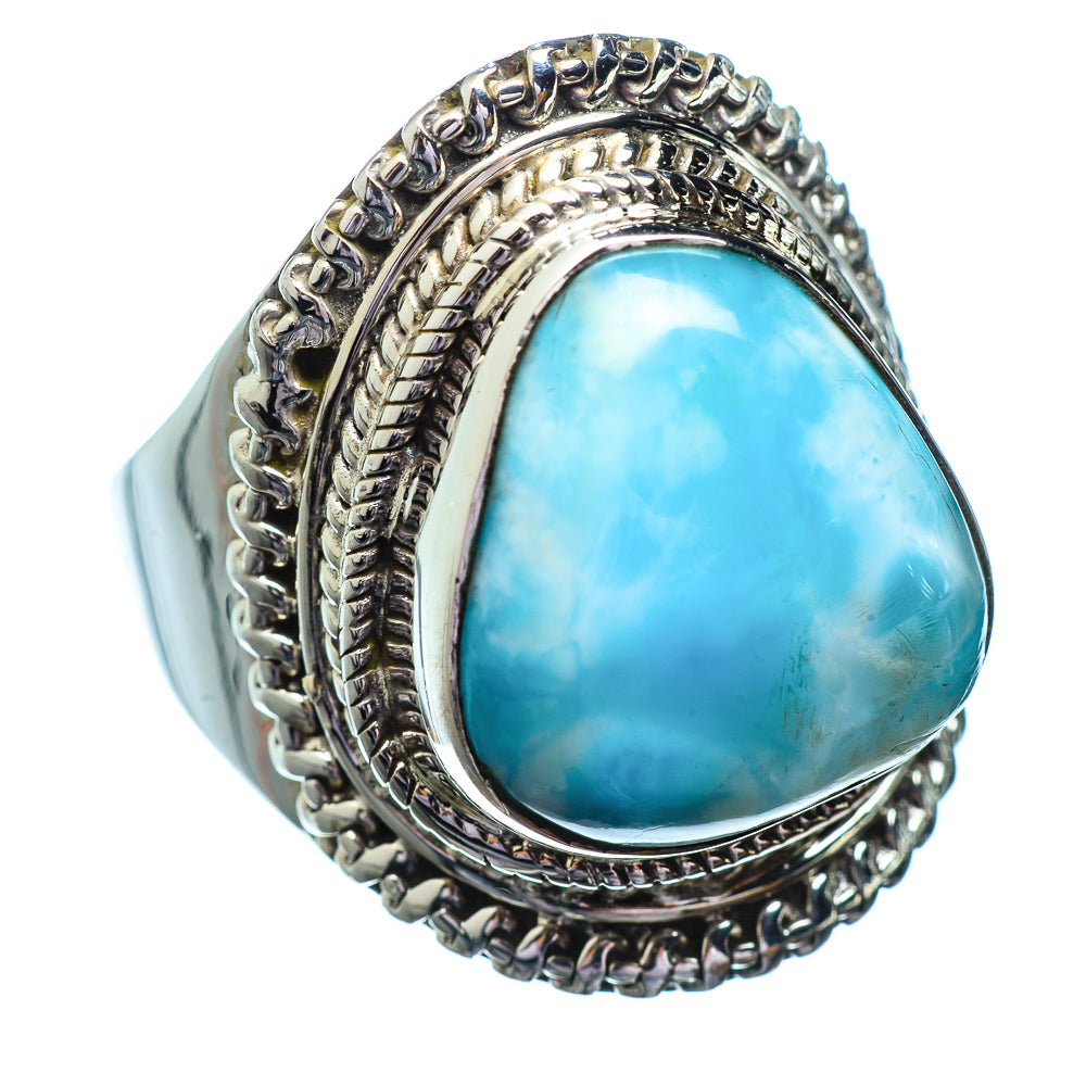 Larimar Rings handcrafted by Ana Silver Co - RING1754