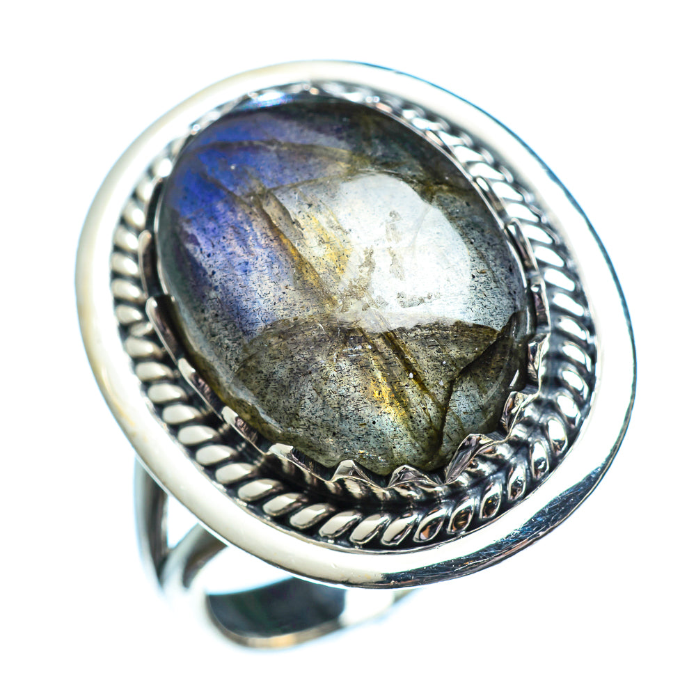 Labradorite Rings handcrafted by Ana Silver Co - RING1755