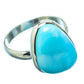 Larimar Rings handcrafted by Ana Silver Co - RING19246