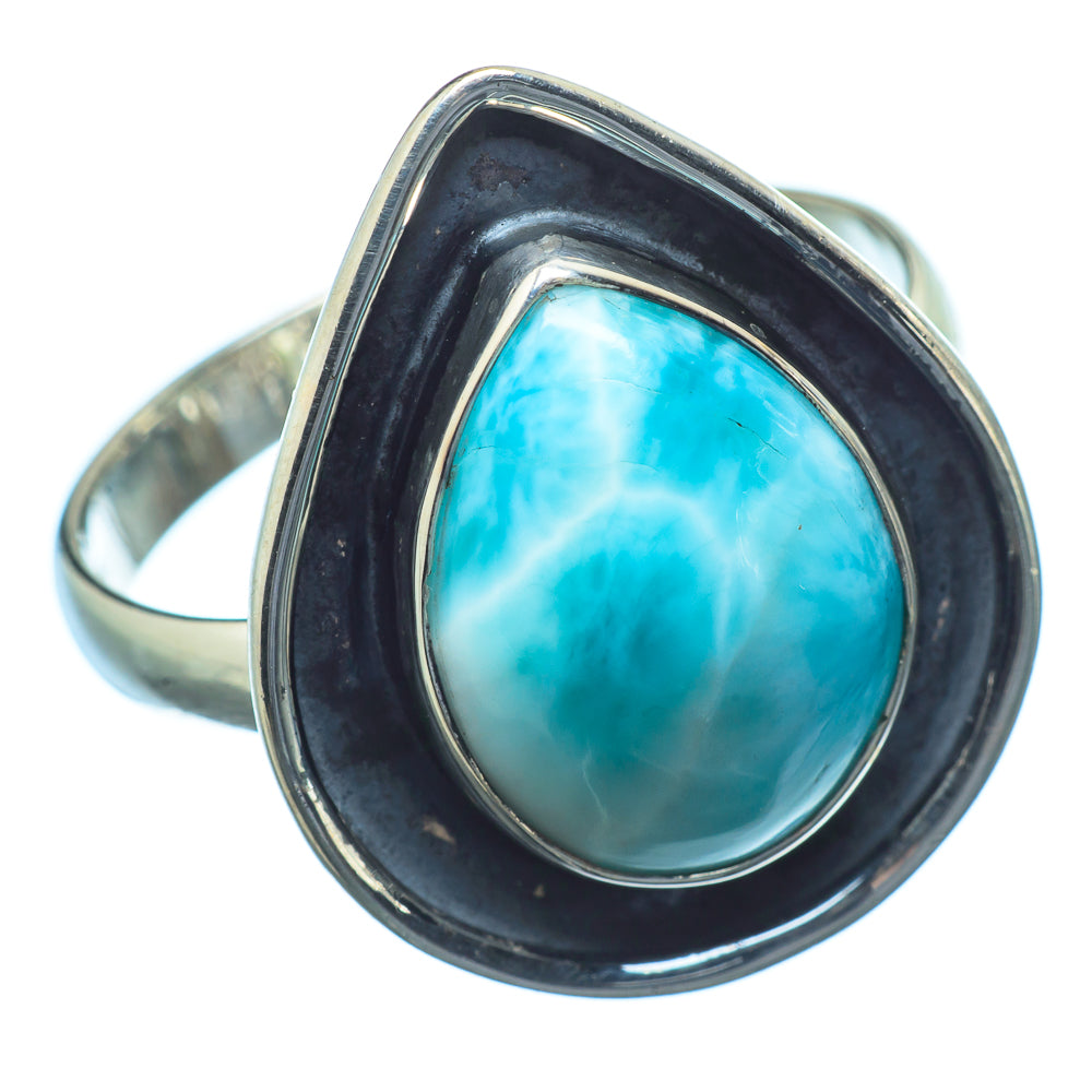 Larimar Rings handcrafted by Ana Silver Co - RING19663