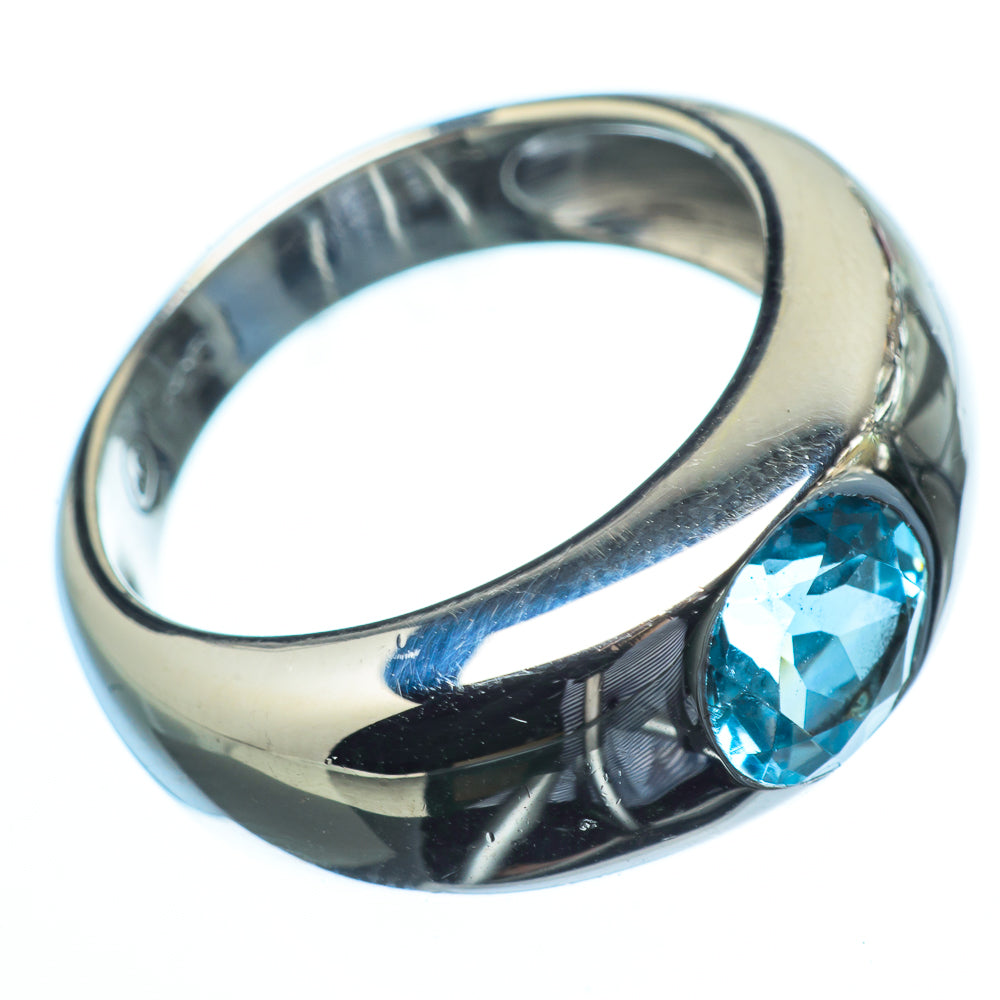 Blue Topaz Rings handcrafted by Ana Silver Co - RING19846
