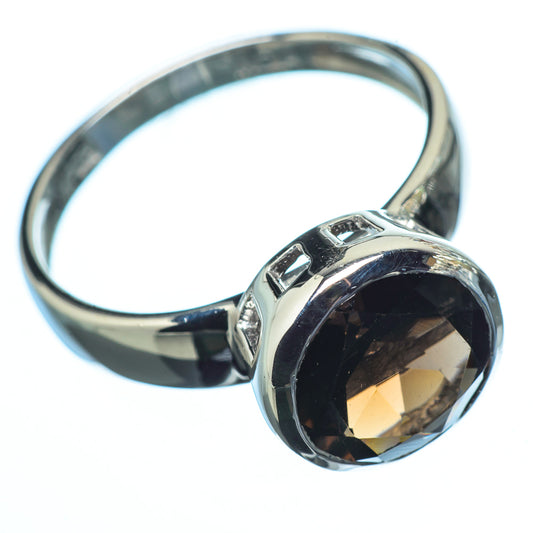 Smoky Quartz Rings handcrafted by Ana Silver Co - RING19850