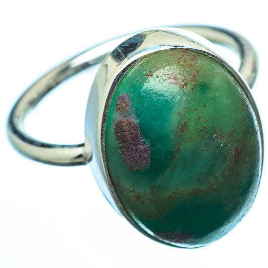 Ruby Fuchsite Rings handcrafted by Ana Silver Co - RING19917