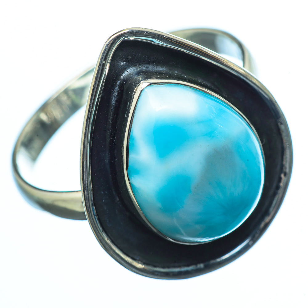 Larimar Rings handcrafted by Ana Silver Co - RING19933