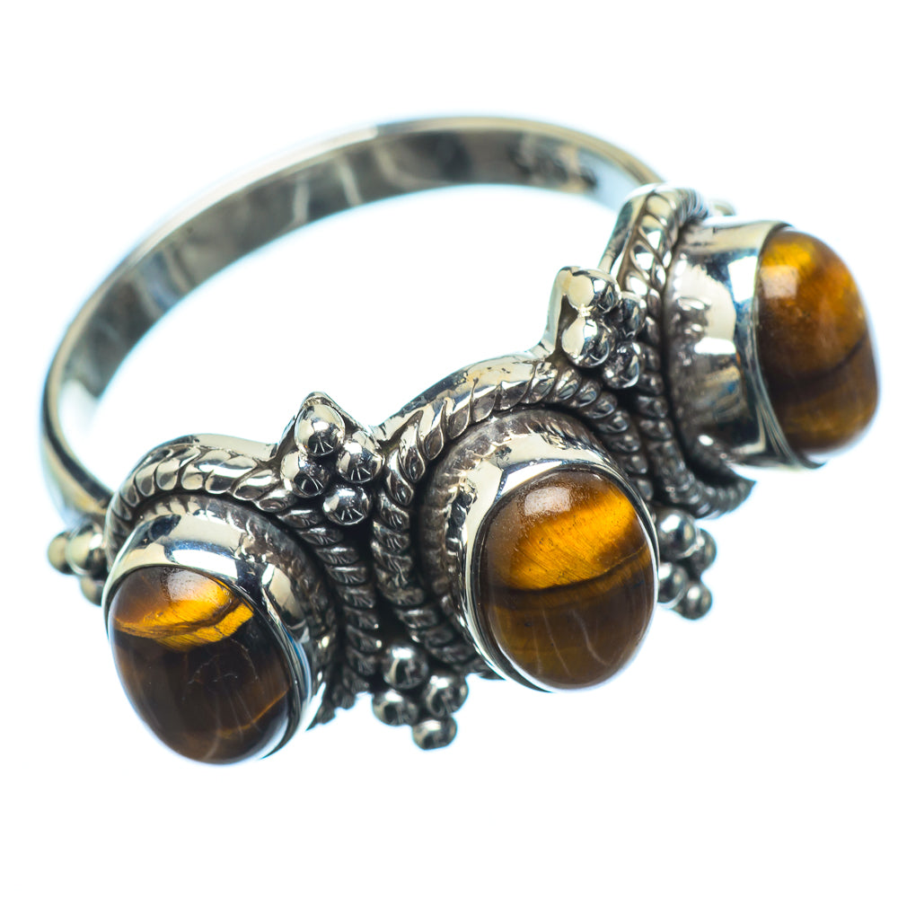 Tiger Eye Rings handcrafted by Ana Silver Co - RING20061