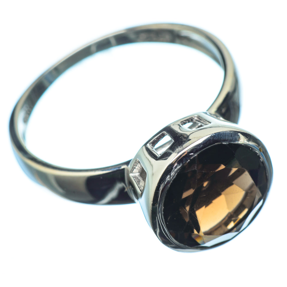 Smoky Quartz Rings handcrafted by Ana Silver Co - RING20127