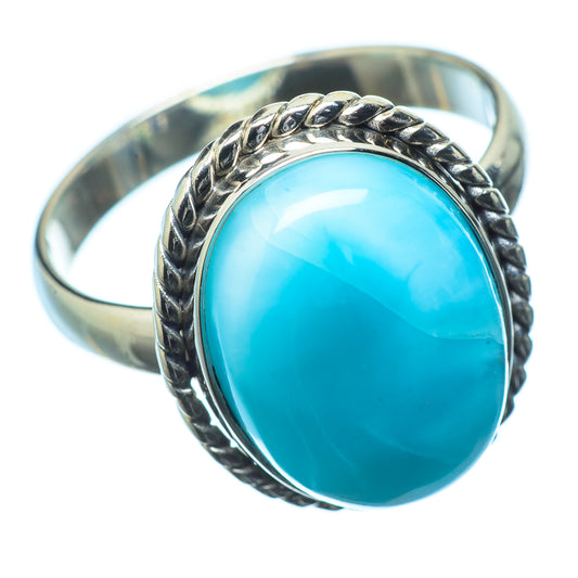 Larimar Rings handcrafted by Ana Silver Co - RING20141