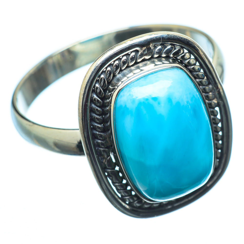 Larimar Rings handcrafted by Ana Silver Co - RING20165