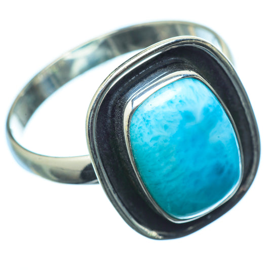 Larimar Rings handcrafted by Ana Silver Co - RING20221