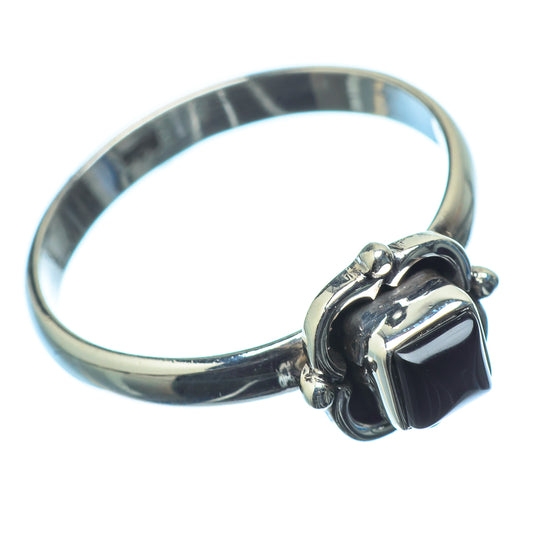 Black Onyx Rings handcrafted by Ana Silver Co - RING20403