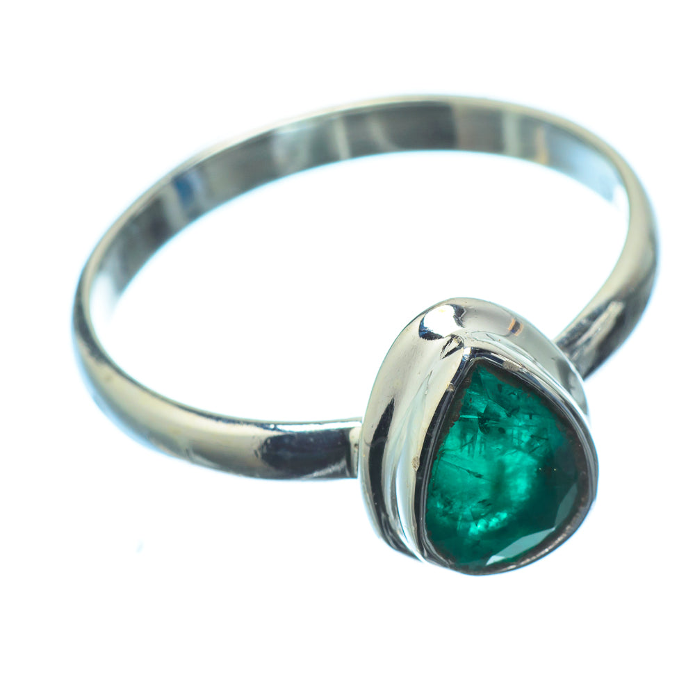 Zambian Emerald Rings handcrafted by Ana Silver Co - RING20489